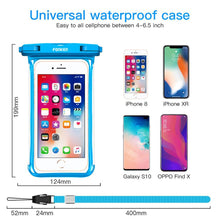 Load image into Gallery viewer, Full Display Waterproof Case for Phone Transparent Snow Underwater Swim Pouch Mobile Covers Design Waterproof Case For Swimming Compatible For iPhone Lightweight Smartphone Case
