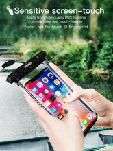 Load image into Gallery viewer, Full Display Waterproof Case for Phone Transparent Snow Underwater Swim Pouch Mobile Covers Design Waterproof Case For Swimming Compatible For iPhone Lightweight Smartphone Case
