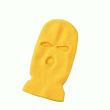 Load image into Gallery viewer, Full Face Cover Mask Three 3 Hole Balaclava Knit Hat Army Tactical CS Winter Ski Cycling Mask Beanie Hat Scarf Warm Face Masks Knit Hat Full Face Cover Balaclava Hats Funny Party Embroidery Beanies Caps Hole Knitted Full Face Cover
