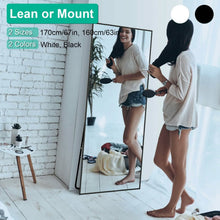 Load image into Gallery viewer, Full Length Mirror Aluminum Alloy Wall Mirror Free Standing Floor
