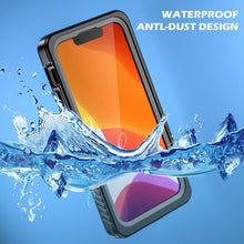 Load image into Gallery viewer, Full Sealed Underwater Case For iPhone 14 13 12 Pro Max Mini 11 XS Max XR 6 7 8 Plus 5 Waterproof Diving Swim Cover Waterproof Case for iPhone Slim Fit Snow Resistant Case Strong Phone Case &amp; Screen Protector
