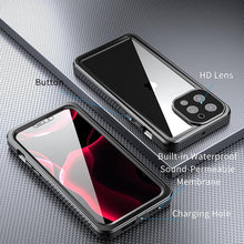 Load image into Gallery viewer, Full Sealed Underwater Case For iPhone 14 13 12 Pro Max Mini 11 XS Max XR 6 7 8 Plus 5 Waterproof Diving Swim Cover Waterproof Case for iPhone Slim Fit Snow Resistant Case Strong Phone Case &amp; Screen Protector
