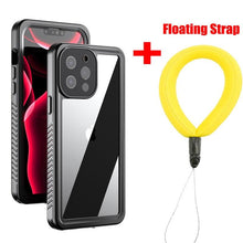 Load image into Gallery viewer, Full Sealed Underwater Case For iPhone 14 13 12 Pro Max Mini 11 XS Max XR 6 7 8 Plus 5 Waterproof Diving Swim Cover Waterproof Case for iPhone Slim Fit Snow Resistant Case Strong Phone Case &amp; Screen Protector
