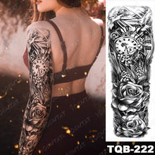 Load image into Gallery viewer, Full Women Man Realistic Waterproof Temporary Tattoo Tiger Stickers Luxury Big Design For Arm Thigh

