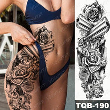 Load image into Gallery viewer, Full Women Man Realistic Waterproof Temporary Tattoo Tiger Stickers Luxury Big Design For Arm Thigh

