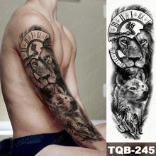 Load image into Gallery viewer, Full Women Man Realistic Waterproof Temporary Tattoo Tiger Stickers Luxury Big Design For Arm Thigh
