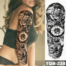 Load image into Gallery viewer, Full Women Man Realistic Waterproof Temporary Tattoo Tiger Stickers Luxury Big Design For Arm Thigh
