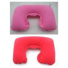 Load image into Gallery viewer, Functional U-Shape Travel Pillow For Airplane Inflatable Neck Pillow Travel Accessories Comfortable Sleep Pillows Inflatable Neck Pillow Inflatable U Shaped Travel Pillow Car Head Neck Rest Air Cushion For Travel Neck Pillow
