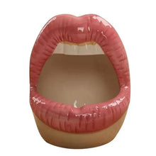 Load image into Gallery viewer, Funny Creative Ceramic Cartoon Lips Ashtray Gift for Home - Trendy Mouth  Mini Ashtray for Boyfriend
