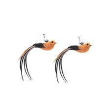 Load image into Gallery viewer, Funny Feather Bird with Bell Cat Stick Toy for Kitten Playing Teaser Wand Toy Cat Supplies Interactive Wiggle Moving Cat Kicker Toy with Plush Interactive Cat Toys Fun Toy For Cat Exercise
