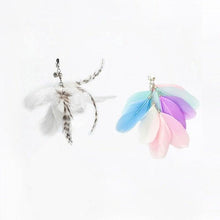 Load image into Gallery viewer, Funny Feather Bird with Bell Cat Stick Toy for Kitten Playing Teaser Wand Toy Cat Supplies Interactive Wiggle Moving Cat Kicker Toy with Plush Interactive Cat Toys Fun Toy For Cat Exercise
