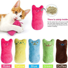Load image into Gallery viewer, Funny Interactive Pets Chew Bite Supplies for Cat Teeth Grinding Catnip Toys Funny Plush Cat Toy Pet Kitten Chewing Vocal Toy Claws Thumb Bite Cat mint For Cats
