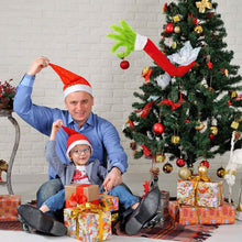 Load image into Gallery viewer, Furry Green Monster Elf Arms Hand for Christmas Tree Ornaments
