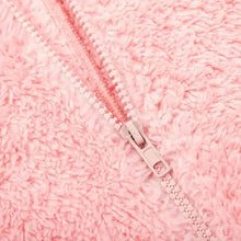 Load image into Gallery viewer, Fuzzy Hooded Pajama Jumpsuit For Music Festival, Long Sleeve Zipper Lingerie &amp; Sleepwear
