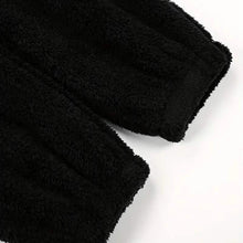 Load image into Gallery viewer, Fuzzy Hooded Pajama Jumpsuit For Music Festival, Long Sleeve Zipper Lingerie &amp; Sleepwear
