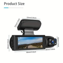 Load image into Gallery viewer, G Sensor HD Night Vision Loop Recording Wide Angle Car DVR
