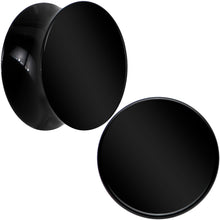 Load image into Gallery viewer, Black UV Acrylic Saddle Plug Set 5mm to 25mm
