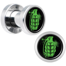 Load image into Gallery viewer, Green Grenade Steel Screw Fit Plug Set 4G
