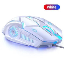 Load image into Gallery viewer, Gaming LED Wired Mechanical Mouse 6 Button With Backlight Ergonomic Cool Mouse Design For Laptop And Computer
