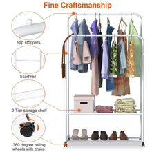 Load image into Gallery viewer, Garment Hanging Rack Clothing Organizer
