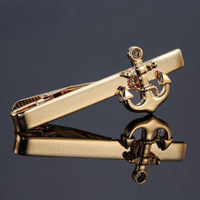 Load image into Gallery viewer, Gentlemen Fashion Men Tie Clip Classy Necktie Tie Bar Tie Clip For Men's Skinny Necktie Tie Clip Gift For Husband Dolphin Ship Wedding Tie Men Jewelry Romantic Necktie Bar Clips Groomsmen Grooms Business Formal Necktie Clips
