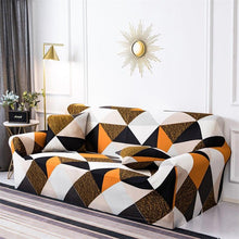 Load image into Gallery viewer, Geometric Sofa Covers Stretch Plaid Sofa Slipcovers for Living Room Elastic Sofa Cover Couch Armchair Cover Towel 1 2 3 4 Seater Slipcover For Sofas Loveseat Armchair Living Room Universal Furniture
