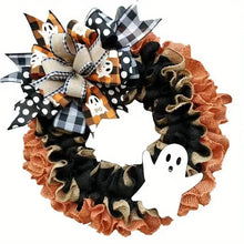 Load image into Gallery viewer, Ghost Halloween Wreath Front Door Décor
