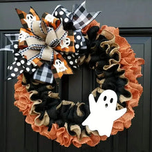 Load image into Gallery viewer, Ghost Halloween Wreath Front Door Décor
