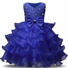 Load image into Gallery viewer, Girl Dress Kids Ruffles Lace Party Wedding Gown

