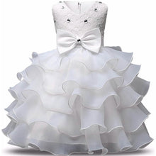 Load image into Gallery viewer, Girl Dress Kids Ruffles Lace Party Wedding Gown
