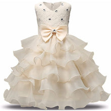 Load image into Gallery viewer, Girl Dress Kids Ruffles Lace Party Wedding Gown
