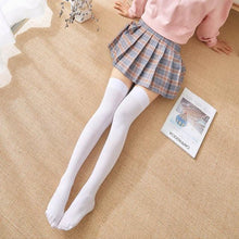 Load image into Gallery viewer, Girls Fashion School Student Socks Opaque Over Knee Thigh High Elastic Stockings for Women
