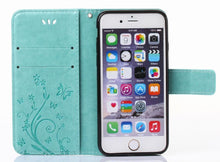 Load image into Gallery viewer, Girls Flip Wallet Case For iPhone 13 12 Mini Stand Leather Back Cover Cute Wallet Design PU Leather Phone Case For iPhone
