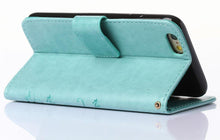 Load image into Gallery viewer, Girls Flip Wallet Case For iPhone 13 12 Mini Stand Leather Back Cover Cute Wallet Design PU Leather Phone Case For iPhone

