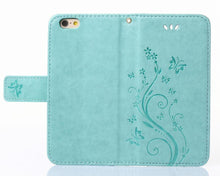 Load image into Gallery viewer, Girls Flip Wallet Case For iPhone 13 12 Mini Stand Leather Back Cover Cute Wallet Design PU Leather Phone Case For iPhone
