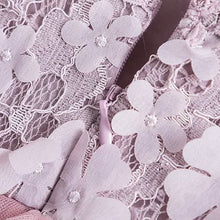 Load image into Gallery viewer, Girls' Ruffle Mesh Embroidered Dress
