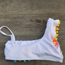 Load image into Gallery viewer, Girls Split Swimsuits Cute Shoulder Swimsuit Toddler Baby Girls 2 Piece Swimsuit Kids Bathing Beach Sun Suit  Children Swimwear Bikini Set Girl Swimming Clothes Kids Bathing Suit Beachwear For Summer

