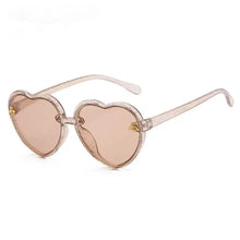 Load image into Gallery viewer, Girls Sunglasses UV Protection Heart Shaped Little Bee Decor Sunshade Glasses
