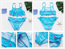Load image into Gallery viewer, Girls Swimsuit High quality Girls swimwear Two pieces Kids Bikini Set Swimming Suit For Children Girls Swimsuit Flounce Bikini Set 2 Piece Swimwear Watermelon Ruffle Bathing Suits
