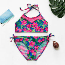 Load image into Gallery viewer, Girls Swimsuit Kids Swimwear Cute Print Kids Bikini Sets Girls Swimsuits Two Piece Bathing Suit Sets 3D Printed Swimwear Ruffle Style Children Swimwear Kids Beach Wear 2-16 Year
