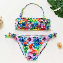 Load image into Gallery viewer, Girls Swimsuit Kids Swimwear Cute Print Kids Bikini Sets Girls Swimsuits Two Piece Bathing Suit Sets 3D Printed Swimwear Ruffle Style Children Swimwear Kids Beach Wear 2-16 Year
