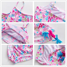 Load image into Gallery viewer, Girls Swimsuit Kids Swimwear Cute Print Kids Bikini Sets Girls Swimsuits Two Piece Bathing Suit Sets 3D Printed Swimwear Ruffle Style Children Swimwear Kids Beach Wear 2-16 Year
