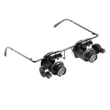 Load image into Gallery viewer, Glasses Type 20X Magnifier With White Led Light
