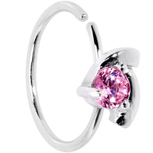Load image into Gallery viewer, 20G 3/8 Pink Gem Sassy Seamless Circular Ring
