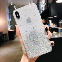Load image into Gallery viewer, Glitter Luxury Soft Phone Case For iPhone 13 mini 12 Pro 11 ProMax For iPhone XR XS Max X 8 7 6s 6 Plus Back Cover Case Fashion Glitter Silicone Clear Shiny Sparkly Soft Flexible Shock-Absorbing Slim Protective Case
