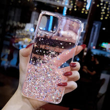Load image into Gallery viewer, Glitter Luxury Soft Phone Case For iPhone 13 mini 12 Pro 11 ProMax For iPhone XR XS Max X 8 7 6s 6 Plus Back Cover Case Fashion Glitter Silicone Clear Shiny Sparkly Soft Flexible Shock-Absorbing Slim Protective Case
