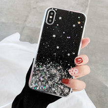 Load image into Gallery viewer, Glitter Luxury Soft Phone Case For iPhone 13 mini 12 Pro 11 ProMax For iPhone XR XS Max X 8 7 6s 6 Plus Back Cover Case Fashion Glitter Silicone Clear Shiny Sparkly Soft Flexible Shock-Absorbing Slim Protective Case
