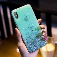 Load image into Gallery viewer, Glitter Luxury Soft Phone Case For iPhone 13 mini 12 Pro 11 ProMax For iPhone XR XS Max X 8 7 6s 6 Plus Back Cover Case Fashion Glitter Silicone Clear Shiny Sparkly Soft Flexible Shock-Absorbing Slim Protective Case
