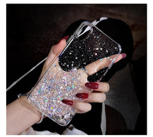 Load image into Gallery viewer, Glitter Luxury Soft Phone Case For iPhone 13 mini 12 Pro 11 ProMax For iPhone XR XS Max X 8 7 6s 6 Plus Back Cover Case Fashion Glitter Silicone Clear Shiny Sparkly Soft Flexible Shock-Absorbing Slim Protective Case
