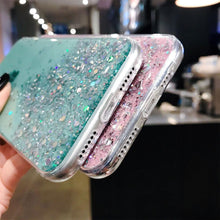 Load image into Gallery viewer, Glitter Luxury Soft Phone Case For iPhone 13 mini 12 Pro 11 ProMax For iPhone XR XS Max X 8 7 6s 6 Plus Back Cover Case Fashion Glitter Silicone Clear Shiny Sparkly Soft Flexible Shock-Absorbing Slim Protective Case

